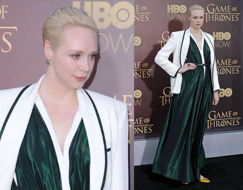 2015-Game of Throne Premiere- Gwendoline Christie -2