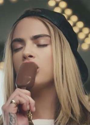 Ice Cream - MAGNUM X MOSCHINO - Cara Delevingne- carla kay