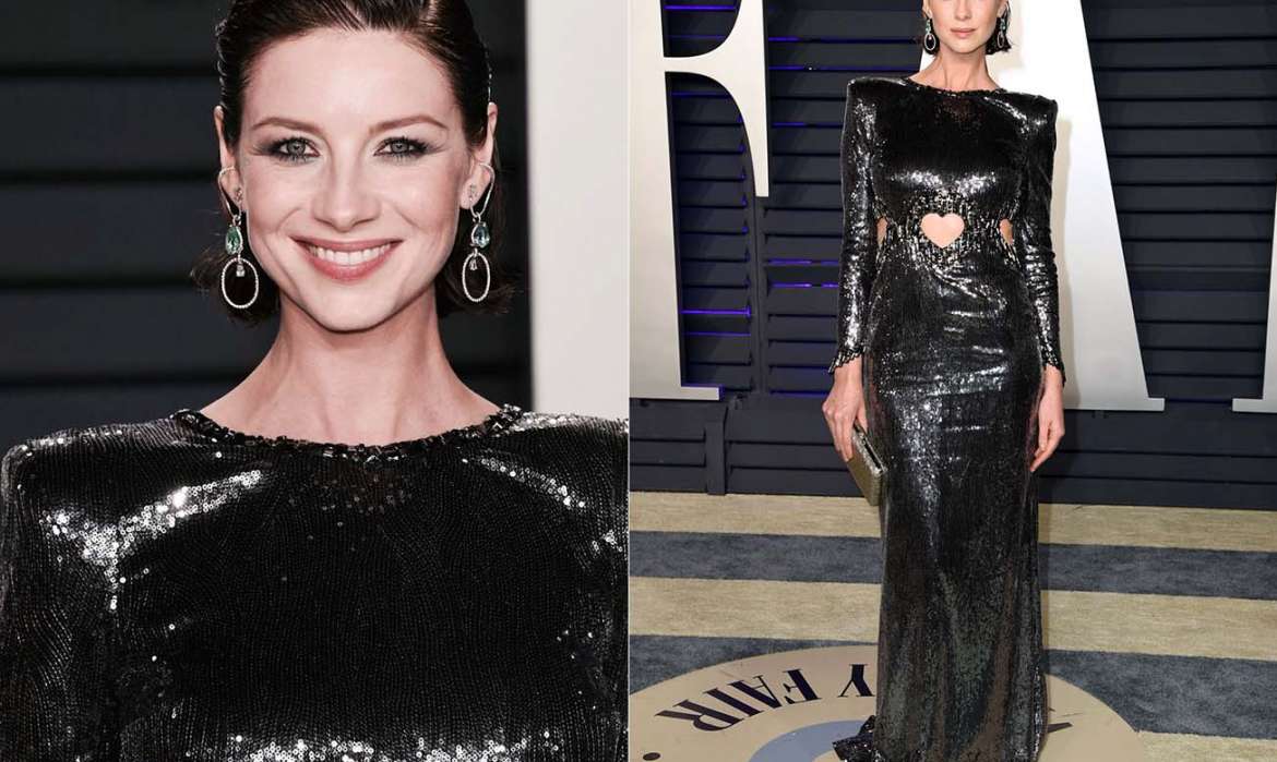 Caitriona Balfe attends the 2019 Vanity Fair Oscar Party 1