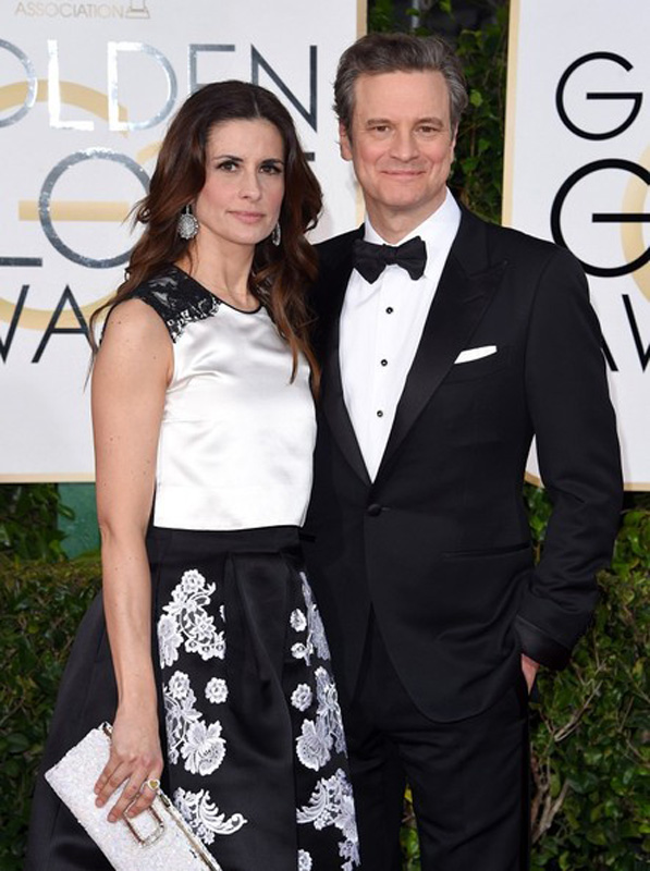 2015 Golden Globes - Colin Firth -Livia-Firth  5 
