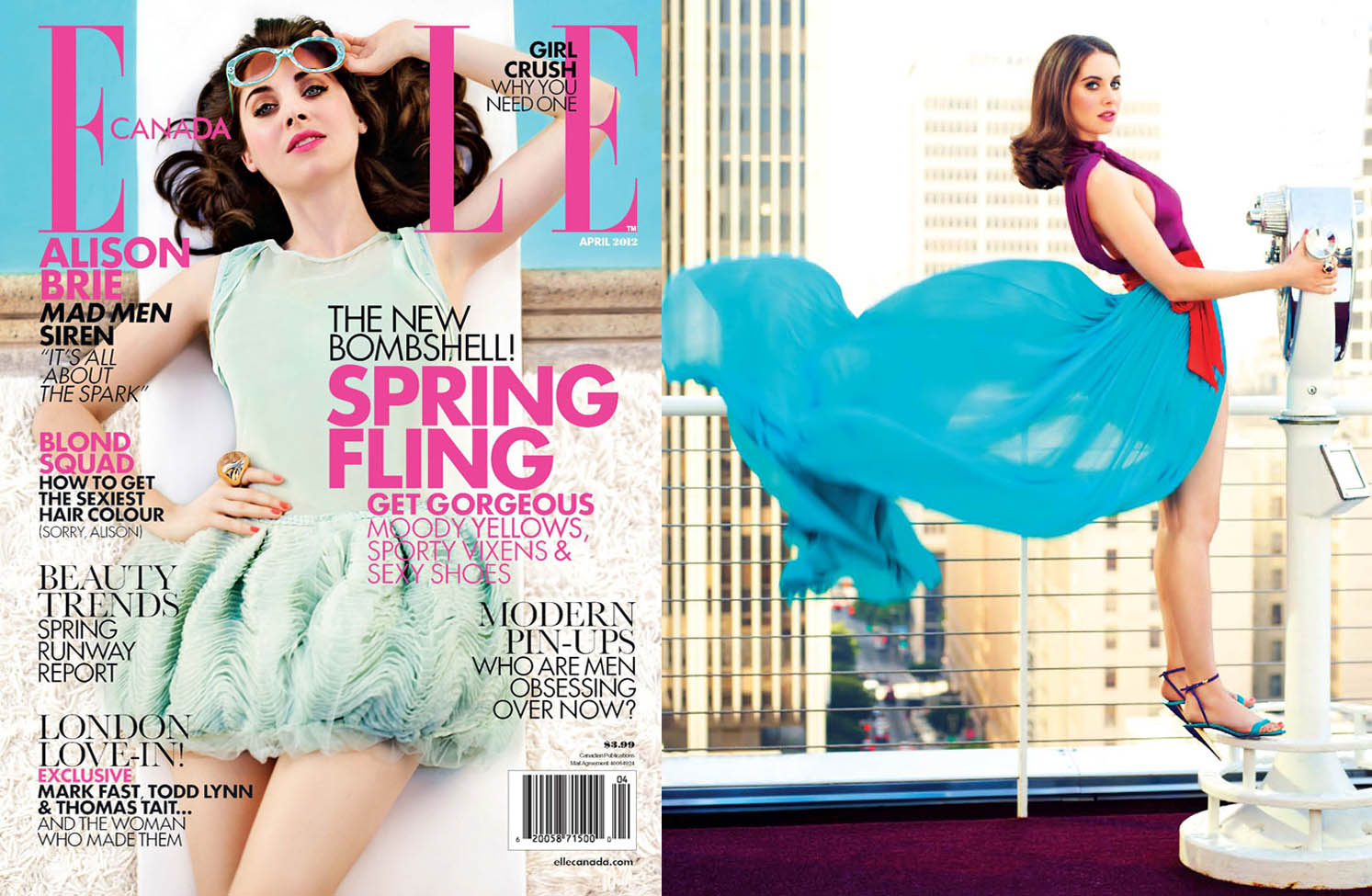 Elle Canada double Alison Brie-1